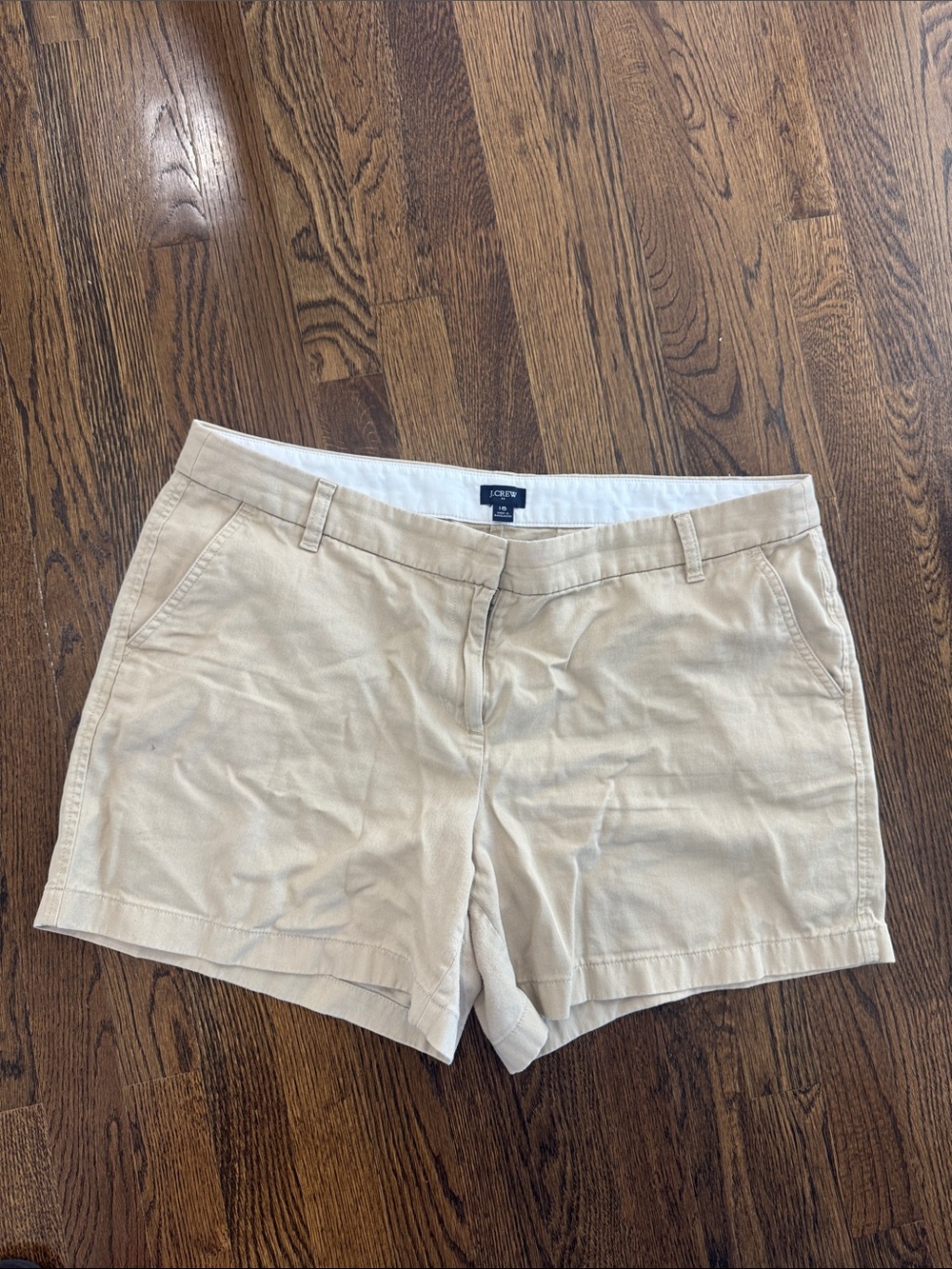 J. Crew Cream Beige Chino Shorts